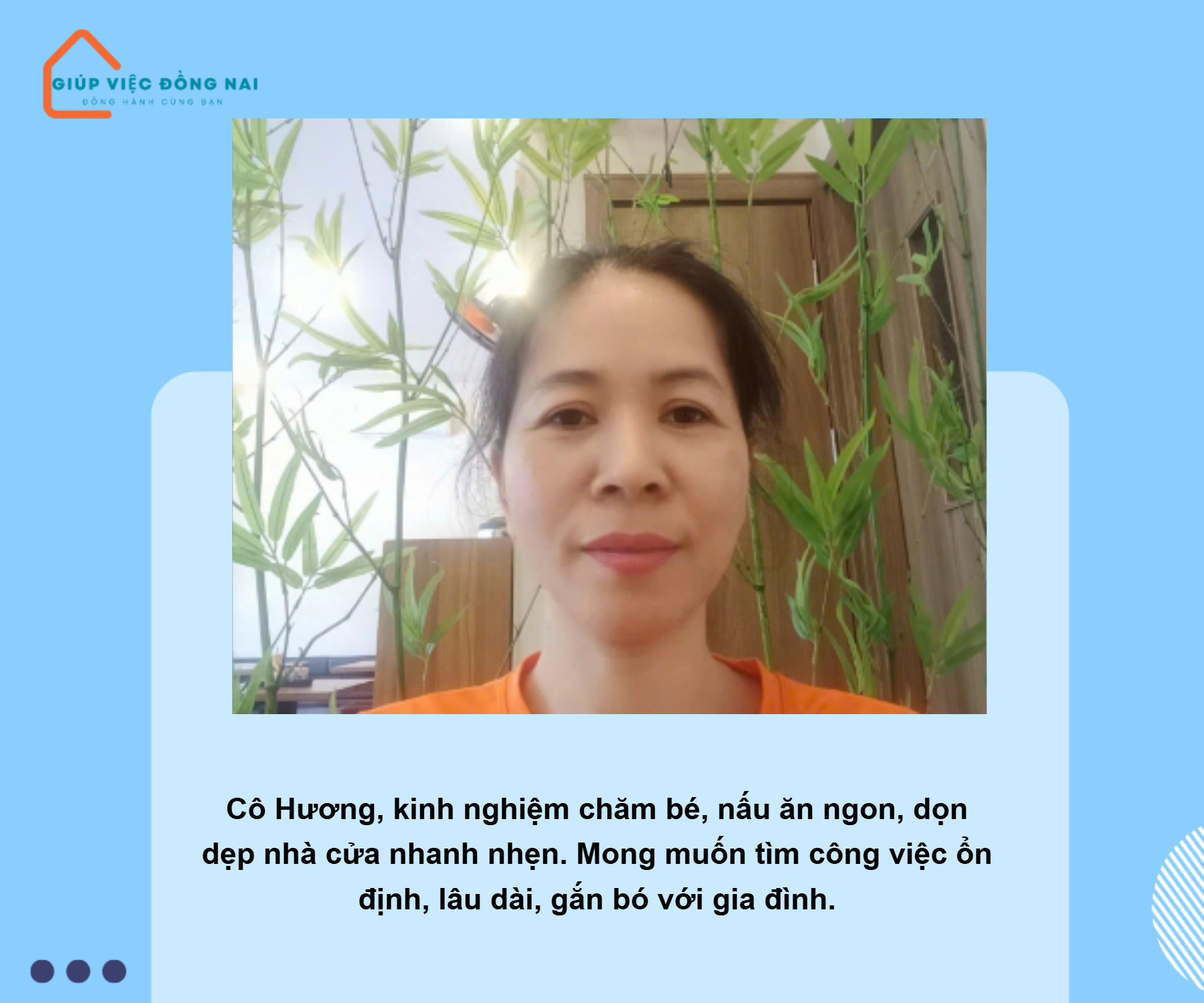 Chị ĐỖ THỊ HƯƠNG, sinh năm 1984, quê Đắk Nông cần tìm việc