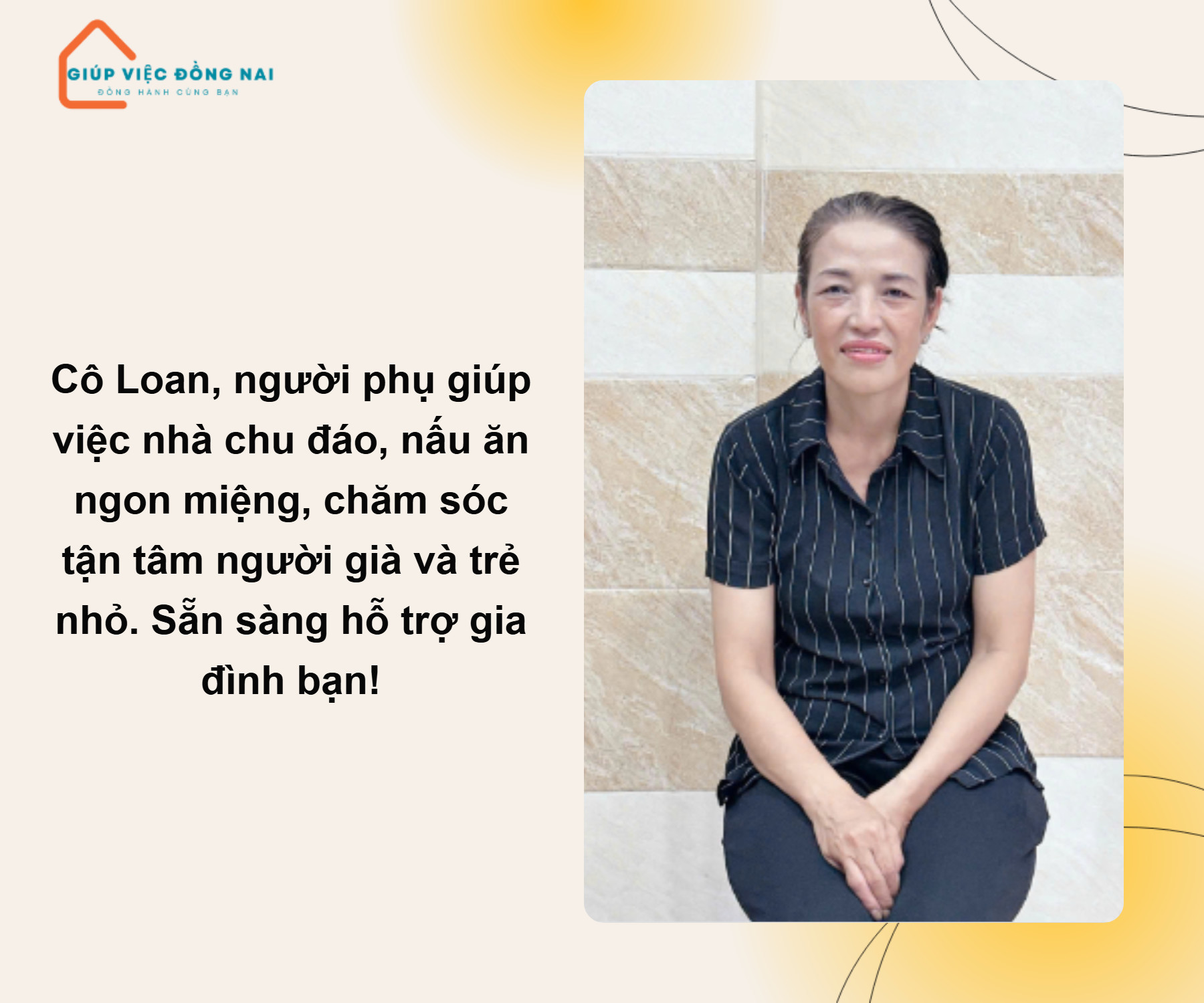 Chị HỒ THỊ LOAN, sinh năm 1974, quê Hồ Chí Minh cần tìm việc