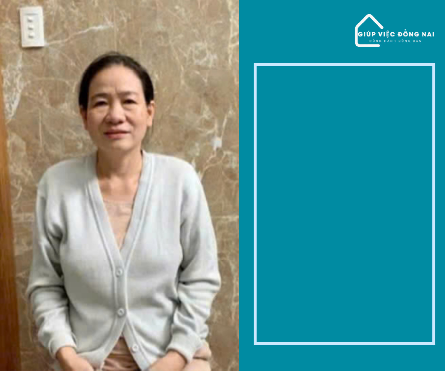 Chị NGÔ THỊ KIM NGA, sinh năm 1972, quê Hưng Yên cần tìm việc
