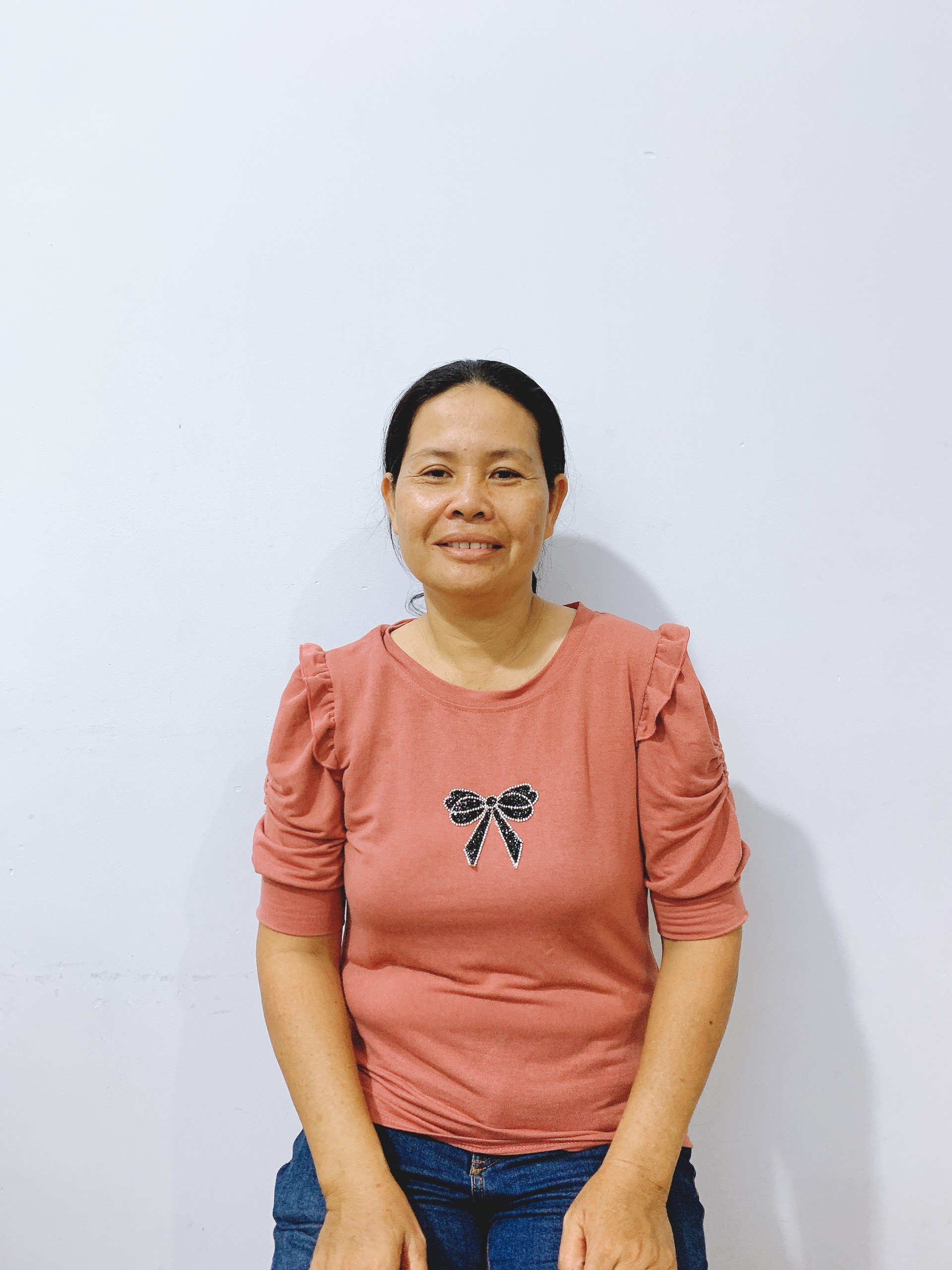 Chị Nguyễn Thị Lệ, sinh năm 1978, quê Bình Thuận thiện chí tìm việc làm