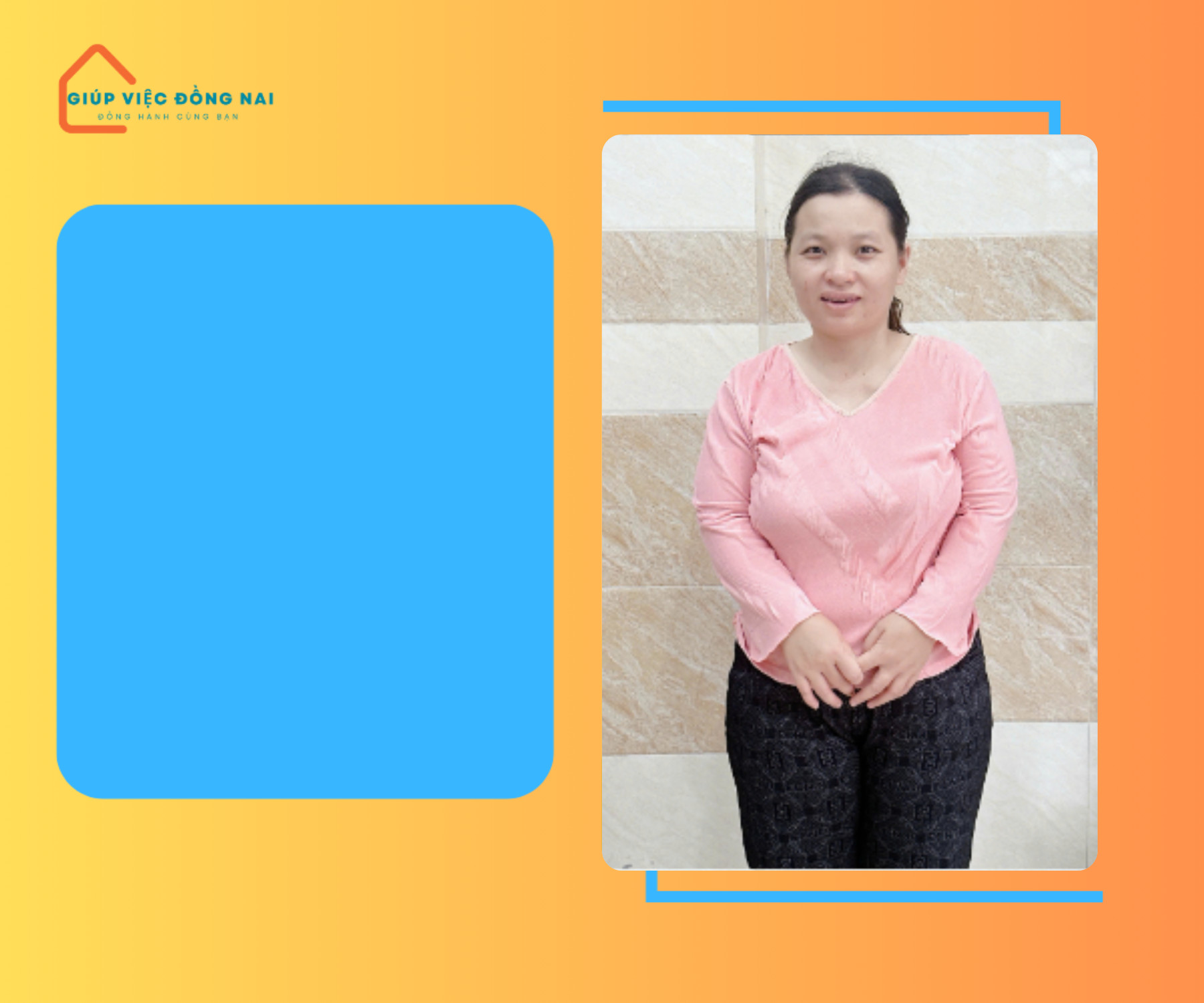 Chị Võ Thị Thùy Linh, sinh năm 1991, quê Đắk Lắk cần tìm việc