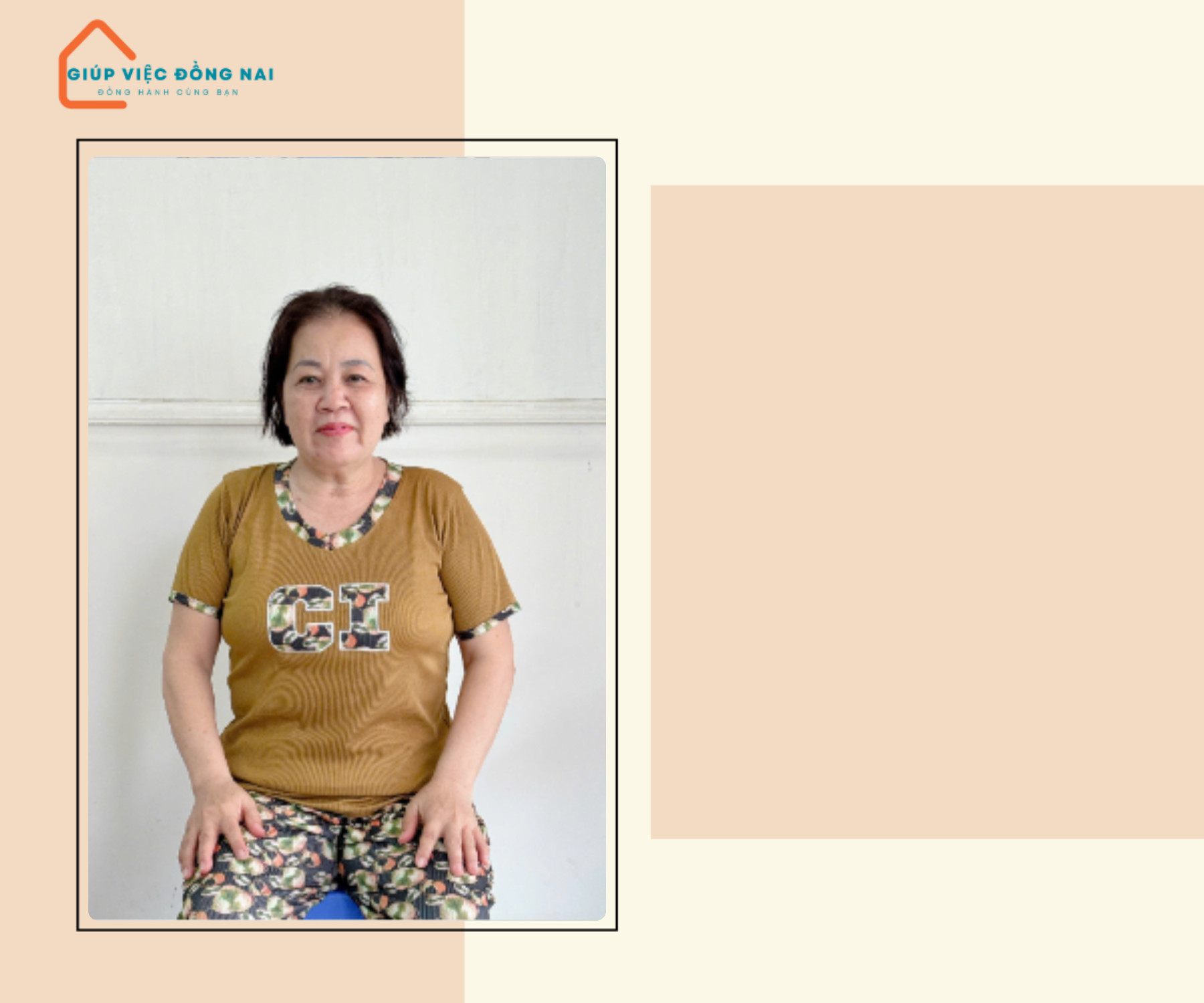 Chị NGUYỄN THỊ TUYẾT, sinh năm 1965, quê Đồng Nai cần tìm việc