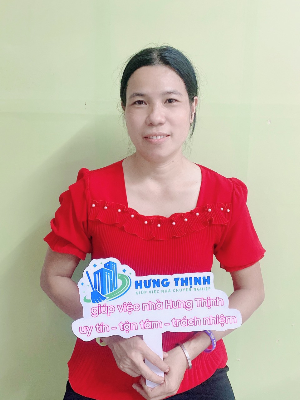 Chị Nguyễn Thị Nhâm, sinh năm 1982, quê Lâm Đồng - chuyên giúp việc nhà, bảo mẫu