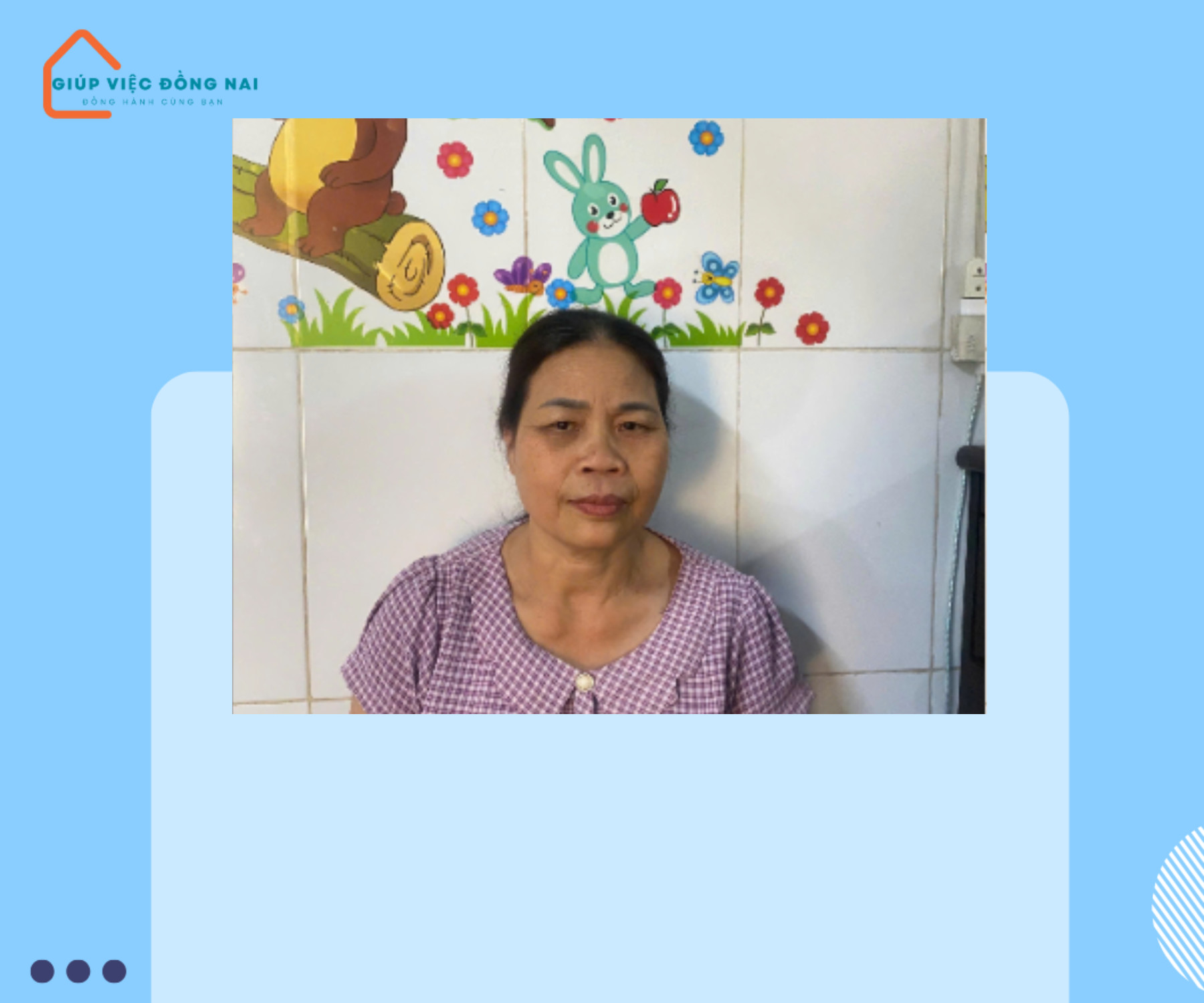 Chị NGUYỄN THỊ XOAN, sinh năm 1971, quê Hà Tĩnh cần tìm việc