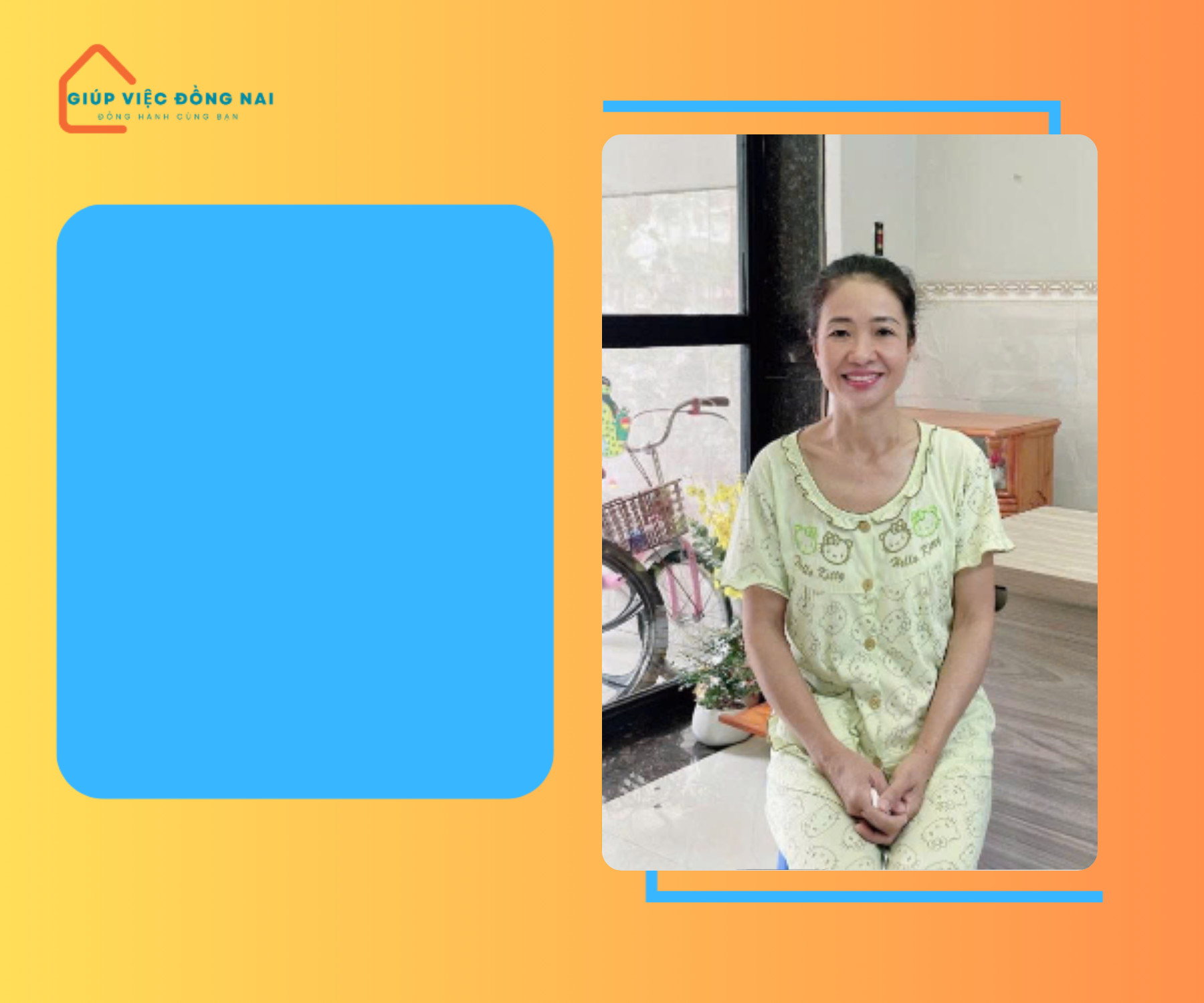 Chị PHAN THỊ THU THẢO, sinh năm 1972, quê Nam Định cần tìm việc